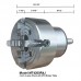 8 inch 4 Jaw Lathe Chuck with MT4 Shank Rotating Plate MT4200R4J