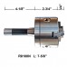 4" 3 Jaw Precision Self Centering Lathe Chuck with R8 Shank (non-rotating) R8-100